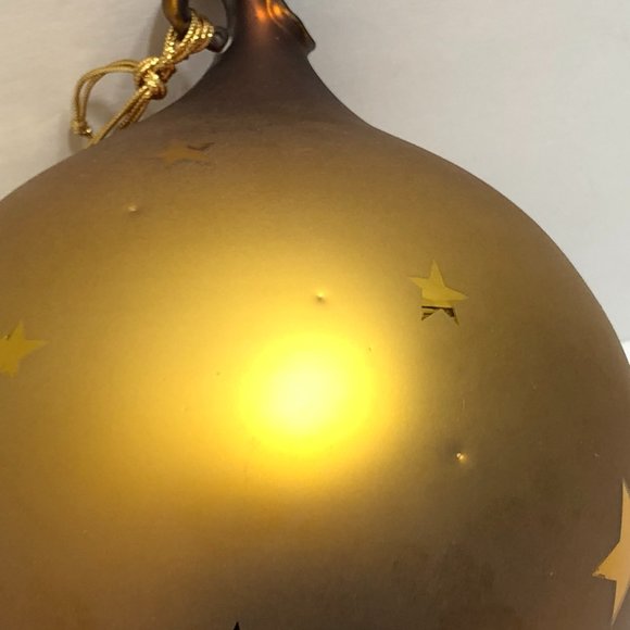 Dept 56 Moon & Ball Frosted Mercury Glass Ornament - Picture 11 of 12